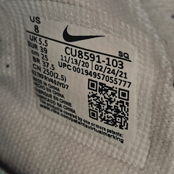 Nike Air Force 1 Low Shadow " Infinite Lilace " Sneakers - Picture 7 of 7